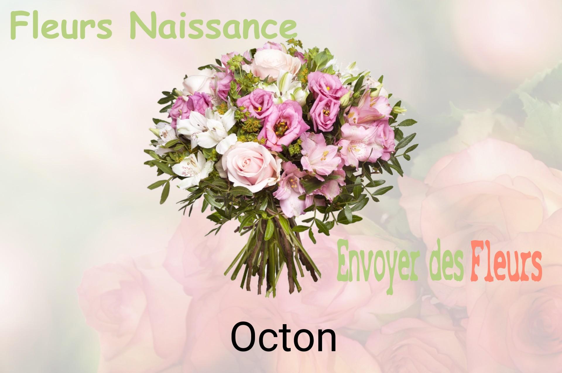 Bouquet de fleurs de naissance livré à Octon