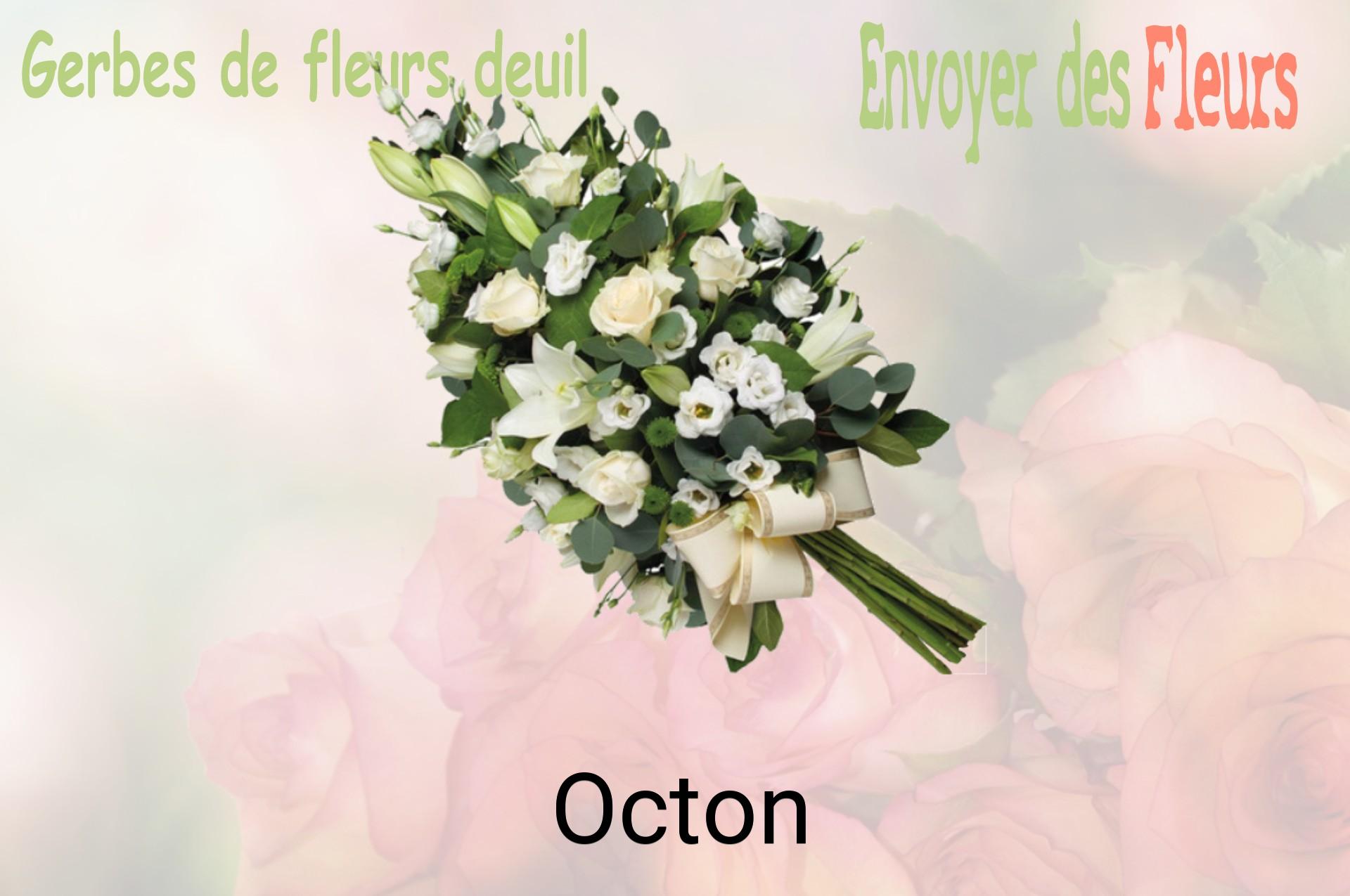 Gerbe de fleurs de deuil livrée à Octon